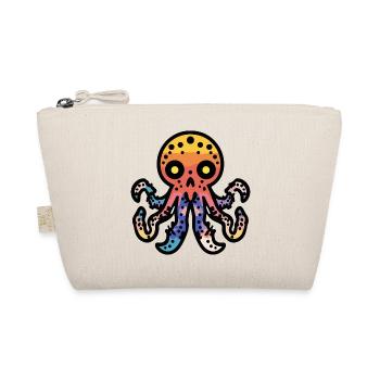 Oktopus Halloween Comic Lustig - Bio-Täschchen - Natur - Vorne