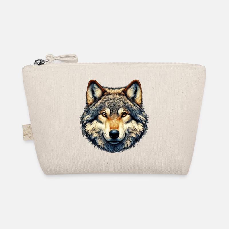 Wolf - Bio-Täschchen - Natur