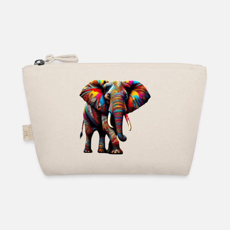 Elefant - Bio-Täschchen - Natur