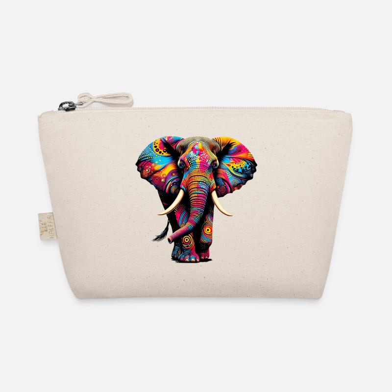 Elefant - Bio-Täschchen - Natur
