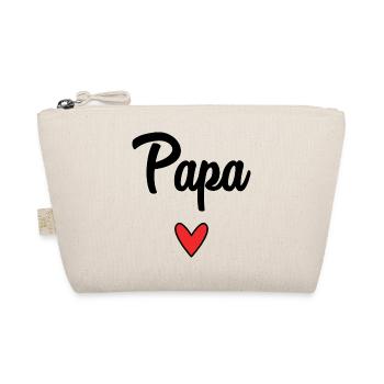 DAD. FATHER'S DAY. HAPPY FATHER'S DAY. HAPPY BIRTHDAY. - Organic Pouch - nature - Front