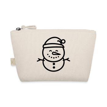 Snowman - Organic Pouch - nature - Front