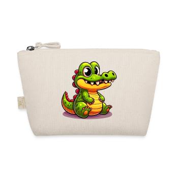 Alligator Crocodile - Organic Pouch - nature - Front