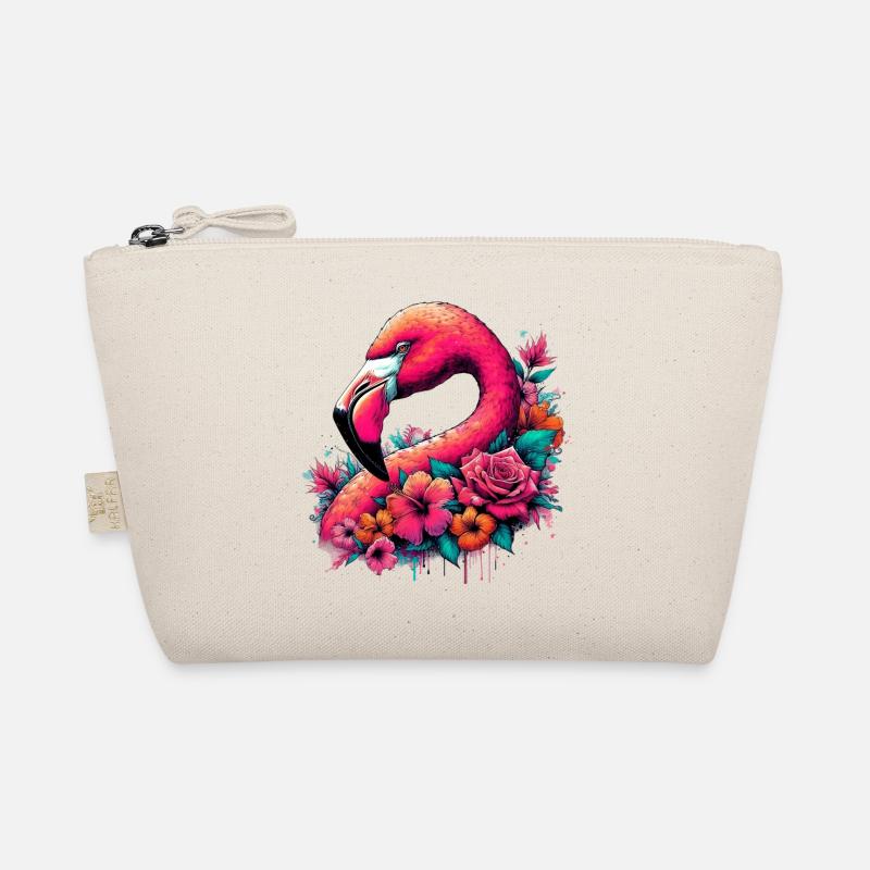 Flamingo - Bio-Täschchen - Natur