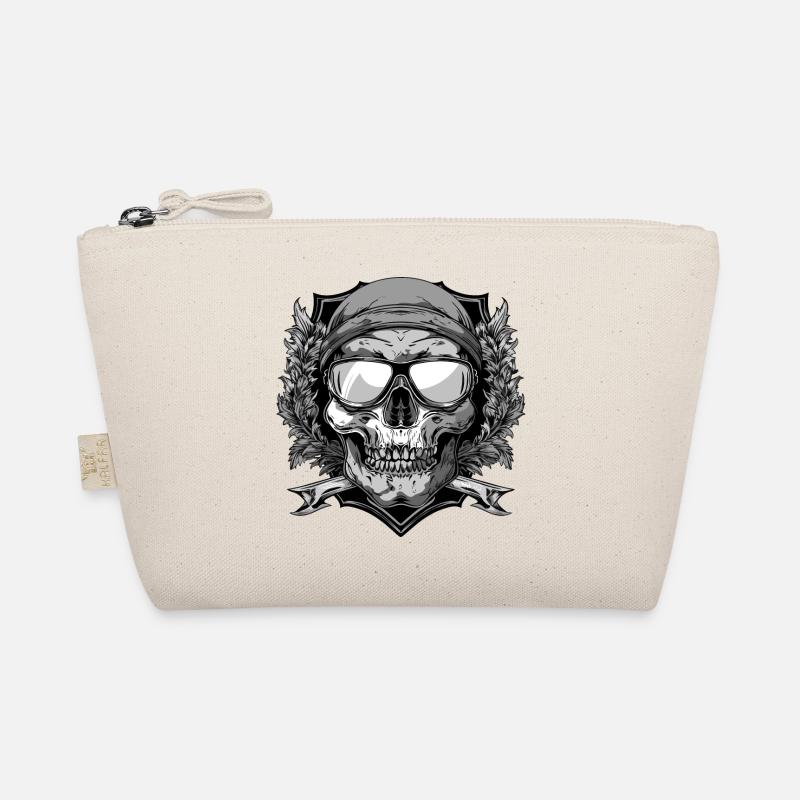Ski Ski Goggles Skull Crest Organic Pouch