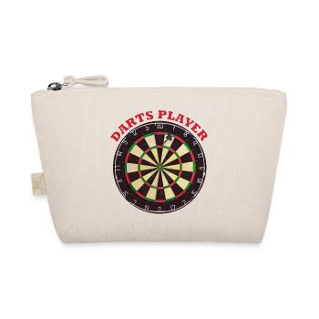 Darts Player Design with Dartboard - Organic Pouch - nature - Front