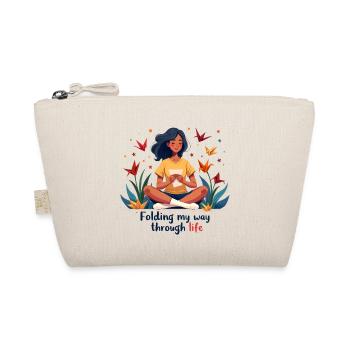 Folding my way through life - Origami falten - Organic Pouch - nature - Front