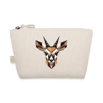 Geometric antelope head – elegance and wilderness - Organic Pouch - nature - Front
