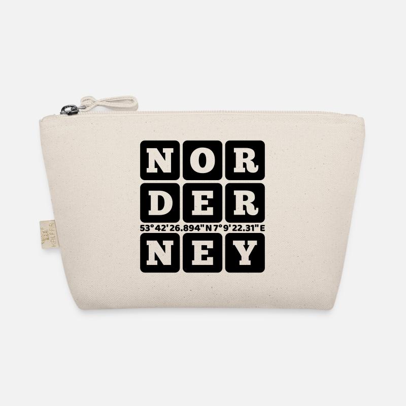 Norderney GPS Coordinates Organic Pouch