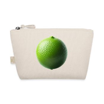 Frische Limette – Minimalistische Natur - Bio-Täschchen - Natur - Vorne
