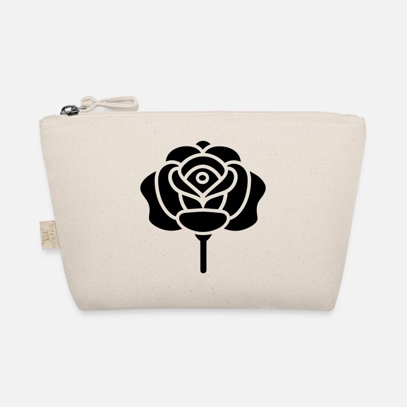 Rosa Blume Bio-Täschchen