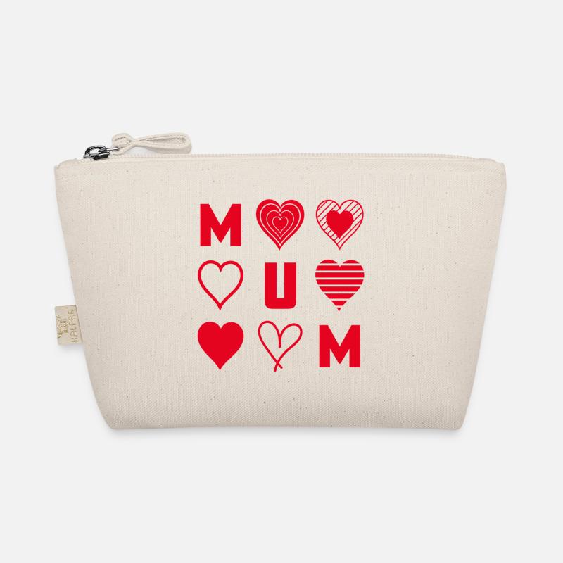 Red Hearts Mum Organic Pouch