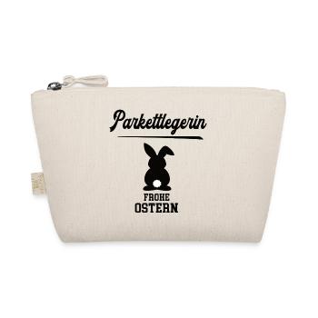 Parkettlegerin Frohe Ostern Oster Outfit - Bio-Täschchen - Natur - Vorne