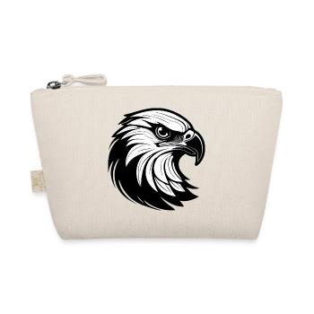 Stylish eagle line graphics - Organic Pouch - nature - Front