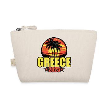 Greece 2025 Holiday Palm Trees Colorful - Organic Pouch - nature - Front