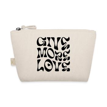Give more love - Organic Pouch - nature - Front