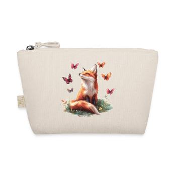Fox with butterflies - Organic Pouch - nature - Front