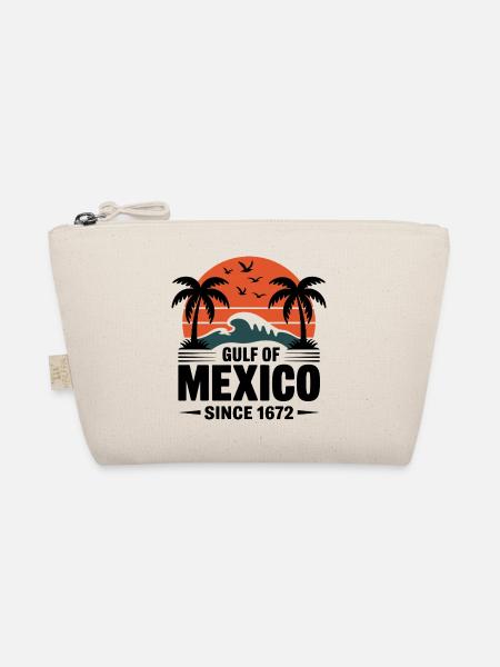 Gulf of Mexico Since 1672 Retro Beach Vibes - Organic Pouch - nature - Front
