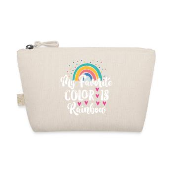 LGBTQ Pride Month - Meine Lieblingsfarbe ist Regenbogen - Bio-Täschchen - Natur - Vorne