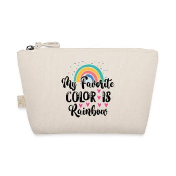 LGBTQ Pride Month - Meine Lieblingsfarbe ist Regenbogen - Bio-Täschchen - Natur - Vorne