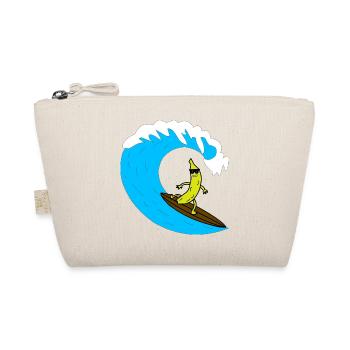 Banana surfer on wave - Organic Pouch - nature - Front
