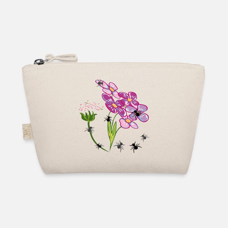 Blumen mit Ameisen Insekten - Bio-Täschchen - Natur