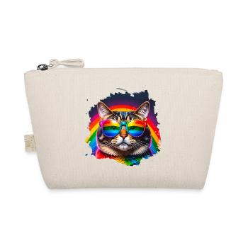 Chat, Lunettes De Soleil, LGTB, Arc-en-ciel, Coloré - Trousse biologique - nature - Devant