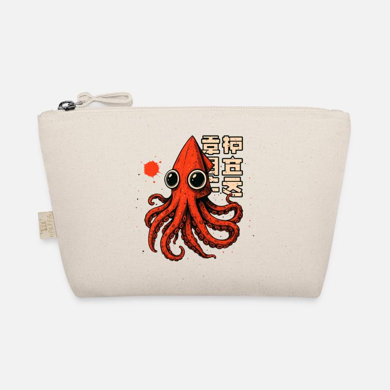 TINTENFISCH-TSHIRT - Bio-Täschchen - Natur