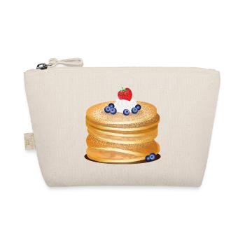 Golden brown pancakes with berries and cream motif - Organic Pouch - nature - Front