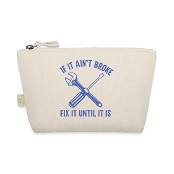 Craftsman Mechanic Saying Funny Repair - Organic Pouch - nature - Front