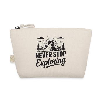 Mountains - Never Stop Exploring - Organic Pouch - nature - Front