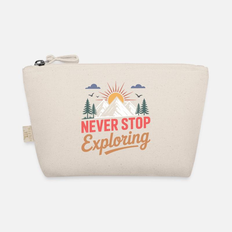 Mountains - Never Stop Exploring Organic Pouch