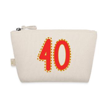 40. 40 YEARS. 40th ANNIVERSARY. 40 YEARS ANNIVERSARY. - Organic Pouch - nature - Front