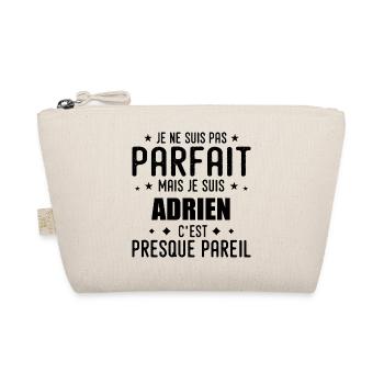 Adrien : authentique, imparfait, top, perfection - Trousse biologique - nature - Devant