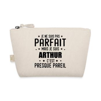 Arthur : authentique, imparfait, top, perfection - Trousse biologique - nature - Devant