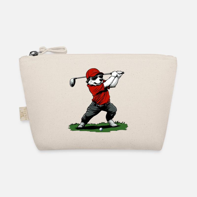 Hund Golf - Bio-Täschchen - Natur