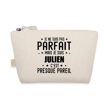 Julien: authentic, imperfect, top, perfection - Organic Pouch - nature - Front