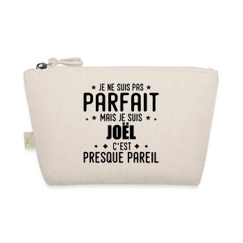 Joel: authentic, imperfect, top, perfection - Organic Pouch - nature - Front