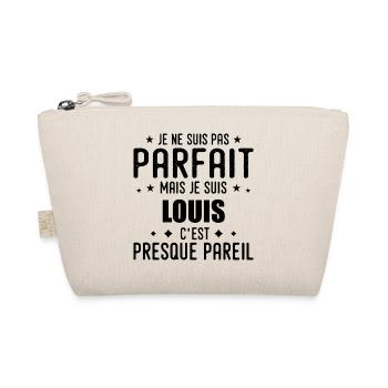 Louis: authentic, imperfect, top, perfection - Organic Pouch - nature - Front