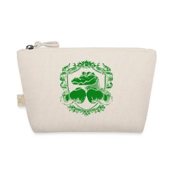 Crocodile Boxing Gloves - Organic Pouch - nature - Front