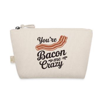 Citation sur le bacon et la folie, drôle de gourmand - Trousse biologique - nature - Devant