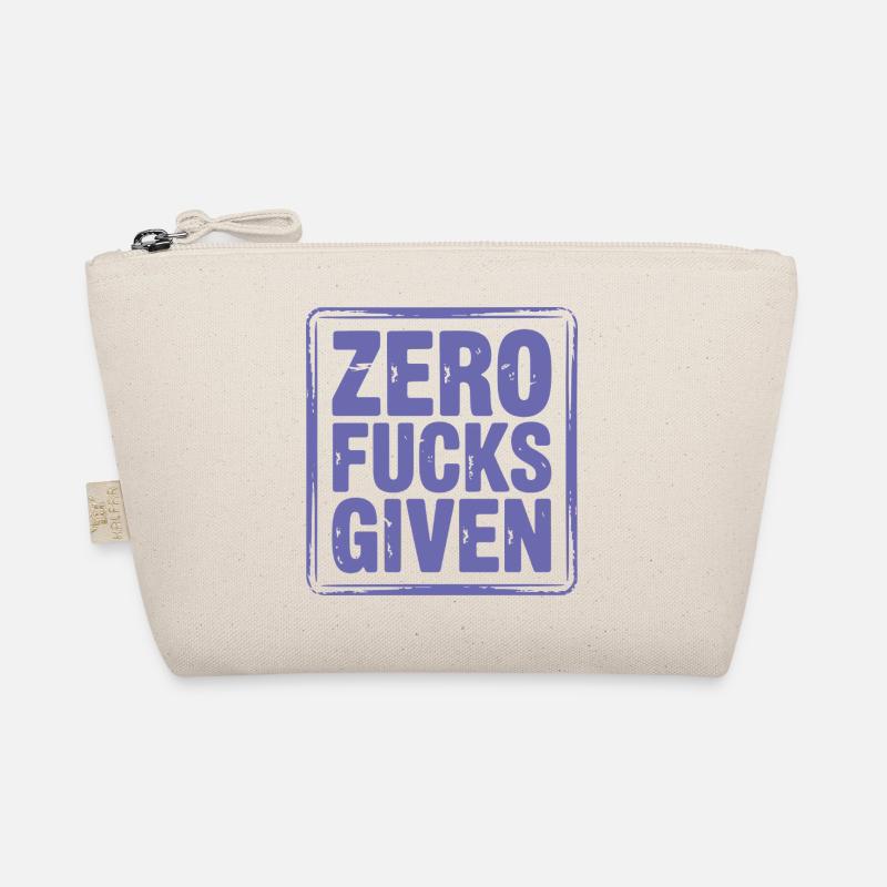 Radical Zero Fucks Given Design Organic Pouch
