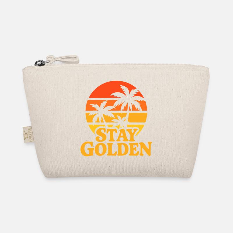 Stay Golden Sunset Palms Organic Pouch