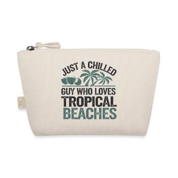 Chilled Tropical Beach Lover, Holidays  - Organic Pouch - nature - Front