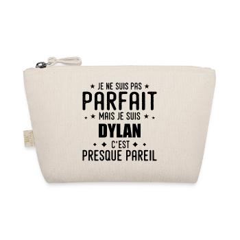 Dylan: authentic, imperfect, top, perfection - Organic Pouch - nature - Front