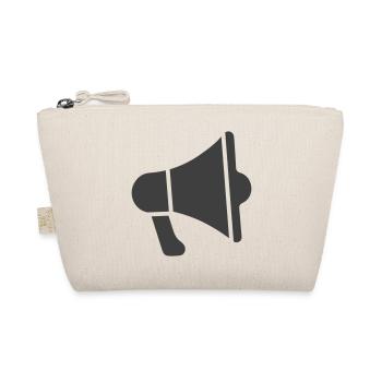 Megaphone Icon - Organic Pouch - nature - Front
