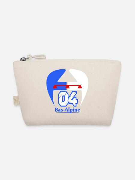 Bas-Alpine 04 logo - Organic Pouch - nature - Front