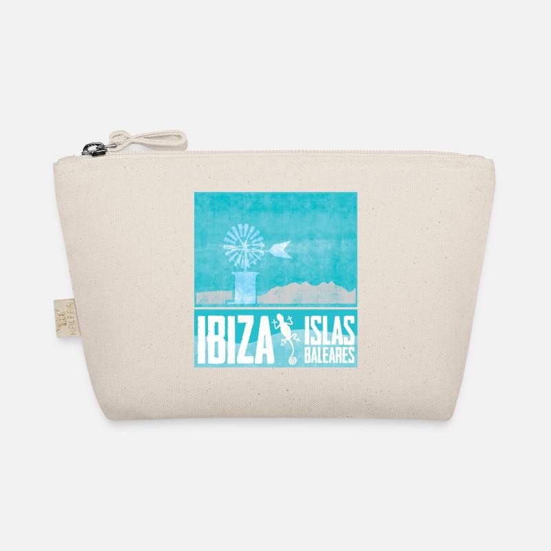 Ibiza Windmills Design Organic Pouch