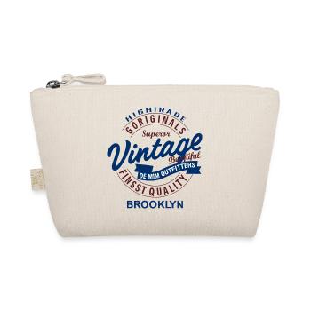 Vintage Style Brooklyn Outfitters Logo - Trousse biologique - nature - Devant