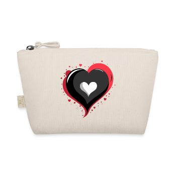 HEART_LOVE - Bio-Täschchen - Natur - Vorne